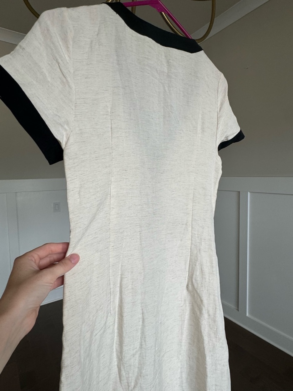 Commense Linen and Cotton Cream Maxi Dress - Picture 5 of 6